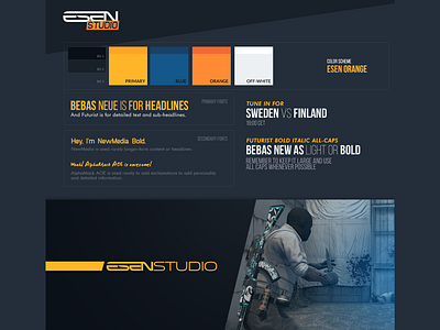ESEN Studio Style Guide brand esen gaming style guide