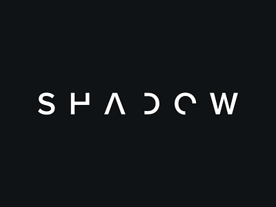 SHADOW Logo cropped letters logo shadow simple