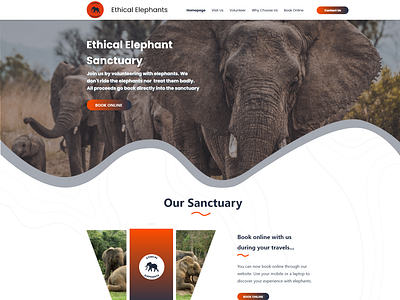 Ethical Elephants Landing page