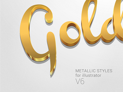 Gold Effect in Illustrator effect gold illustrator logo style text type typography vector