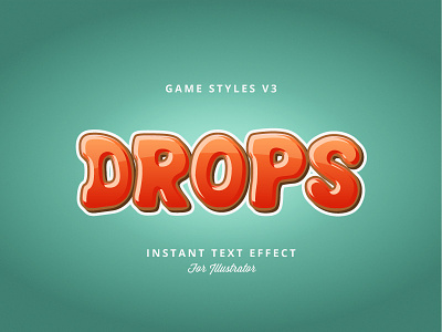 Game Logo Text Effect comic game game title graphic styles illustrator logo style text effect title screen typography vector