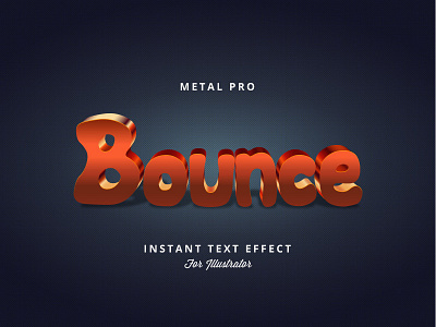 Metal Text Effect for Illustrator