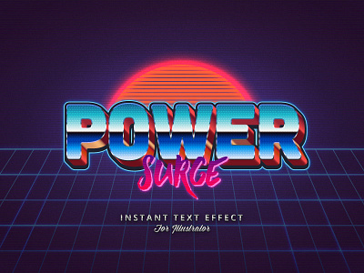 80s Retro Illustrator Graphic Style