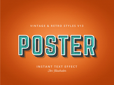 Vintage and Retro Illustrator Styles alphabet graphic style illustrator logo retro texture type typography vector vintage