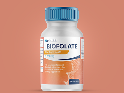 Biofolate design medicine packaging packaging packaging design supplement