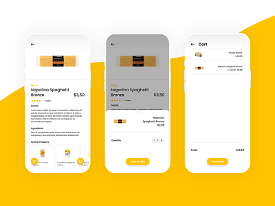 Grocery shop app - UI concept app app design app designer design flat ui ios app shopping ui ux