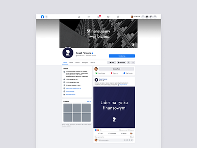 Reset Finance - branding branding facebook graphic design logo minimalism social media website