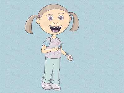 Gap Tooth character character illustration digital illustration