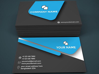 Corporate Business Card branding busines card clean corporate corporate business card design illustration