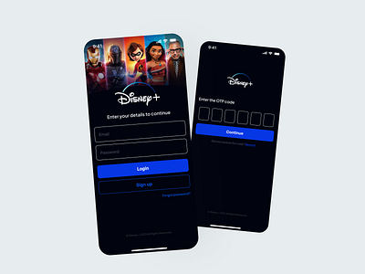 Login - Disney + Mobile App