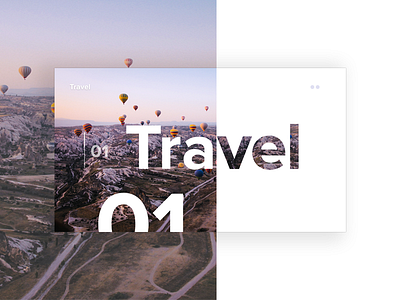 Travel design landing page uidesign