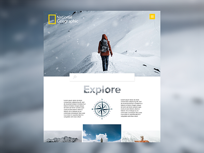 National Geographic Page Concept