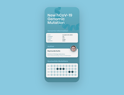 Genomic Epidemiology App app app design design flat hcov 19 illustration minimal ncov 19 ui ui design ui ux uidesign uiux user interface vector