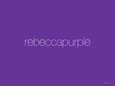 Rebeccapurple css4 eric meyer purple rebeccapurple tribute