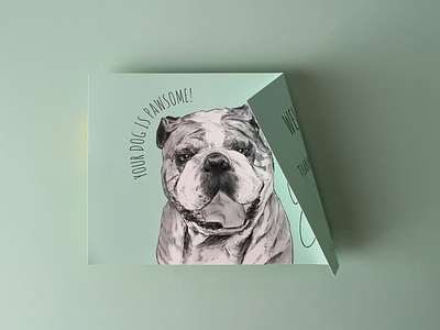 your dog is pawsome custom card