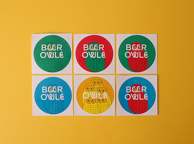 beer owle custom kiss cut stickers branding customstickers design sticker