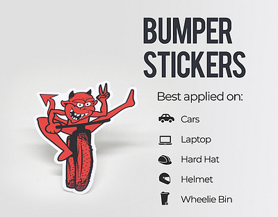 Bumper Stickers branding design sticker