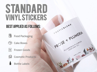 Standard Vinyl Stickers branding design sticker