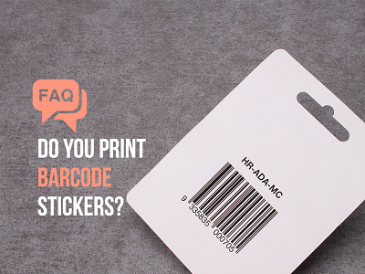 Barcode Stickers branding design sticker