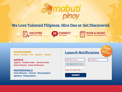 Website - Mabuti Pinoy landingpage website website concept