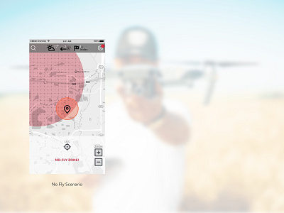 Drone - Flight Log App Concept - No Fly flight mobile mobile app design navigation wireframe