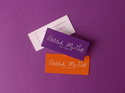 deliliah mcgill personalized businesscard branding businesscard personalcard