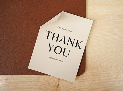 Standard Matte Custom Thank You Cards branding cards customcards design thankyourcardsimple