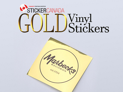 Gold Vinyl Stickers