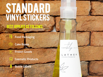 Standard Vinyl Stickers branding design sticker