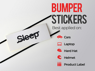 Bumper Stickers branding design sticker