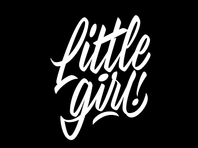 Little girl design lettering lettering art lettering artist letters logotype type typography