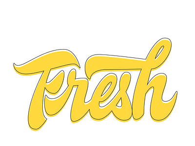 Fresh design lettering lettering art lettering artist letters logotype vector