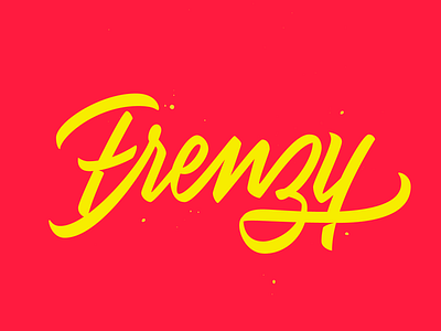 Frenzy design lettering lettering art lettering artist letters logotype vector