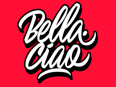 Bella Ciao design illustration lettering lettering art lettering artist letters logo logotype vector