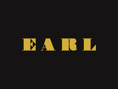 The Earl branding earl edinburgh lettering logo logotype monogram print serif type typography