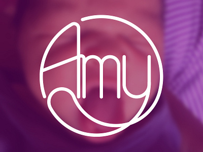 Amy Logo amy baby geometric girl lettering logo typography