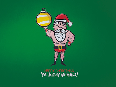 Merry Christmas character illustration design graphic design illustration type design