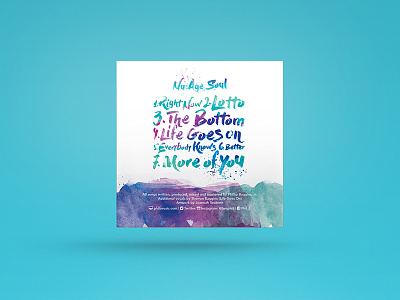 Nu Age Soul EP, Back cover albumcover promotionaldesign