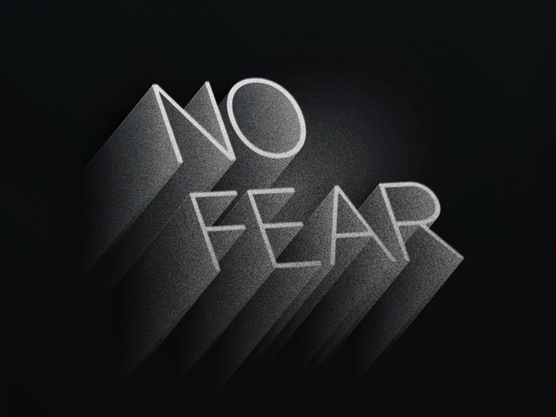 No Fear typography
