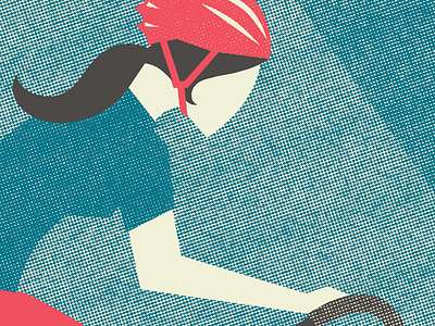 Artcrank Sneak Peek artcrank bike halftone poster texture