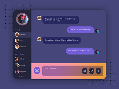Daily UI 013 - Direct Messaging daily ui messaging