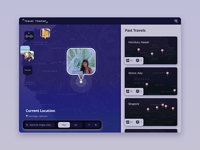 Daily UI 020 - Location Tracker daily ui location tracker map travel