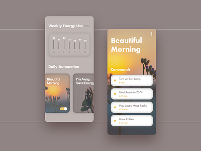 Daily UI 021 - Home Monitoring Dashboard daily ui home automation mobile