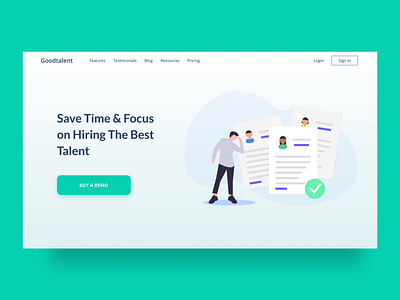 Recruitment Platform hiring hiring platform landingpage recruitment tool uidesign uxdesign webdesign website