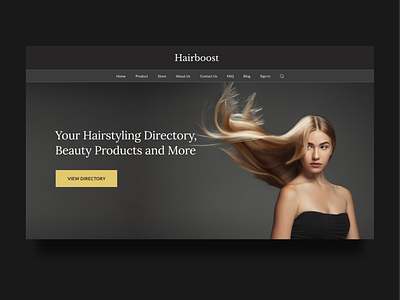 Hairstyling and Beauty Products Website