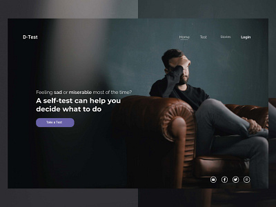 DailyUI #003 - Landing Page clean dailyui depression design form ios landing page ui uidaily uidailychallenge ux