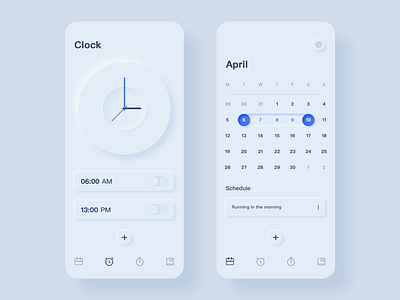 Calendar and alarm app blue calendar and alarm calendar and alarm design logo