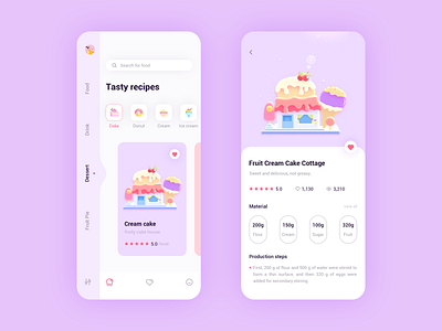 Cooking recipe app app cool colors design logo 插图 概念