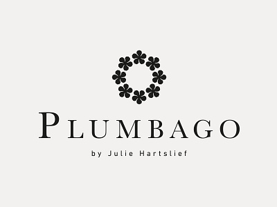 Plumbago Logo brand elegant flat flower logo plumbago