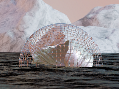 Water Dome ~ 3d 3d art 3d artist art direction blender blender 3d blender3dart design graphic photoshop